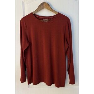 Chicos Womens Shirt Size 2 Large Blouse Henley Ultimate Tee Capsule Cotton Modal